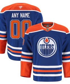 Edmonton Oilers  Home Authentic Pro Custom Jersey - Royal/Light Beige