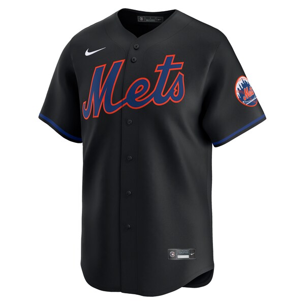 New York Mets Nike Alternate Limited Jersey?ยจC Black - Image 2