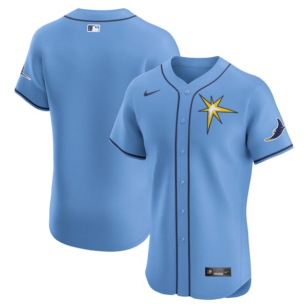 Tampa Bay Rays Nike Alternate Elite Jersey - Light Blue/White - Image 2