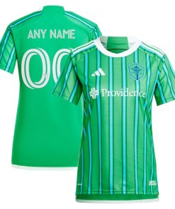 Seattle Sounders FC adidas Women's 2024 The Anniversary Kit Replica Custom Jersey?¨C Green