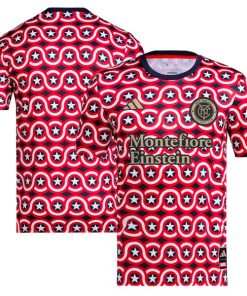 New York City FC adidas 2024 Americana x Captain America Pre-Match Top - Red