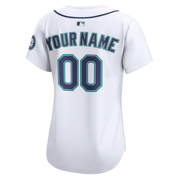 Women's Seattle Mariners Nike White Home Limited Custom Jersey - Image 3