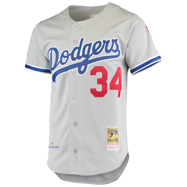Fernando Valenzuela Los Angeles Dodgers Road 1981 Cooperstown Collection Authentic Jersey - Gray - Image 2