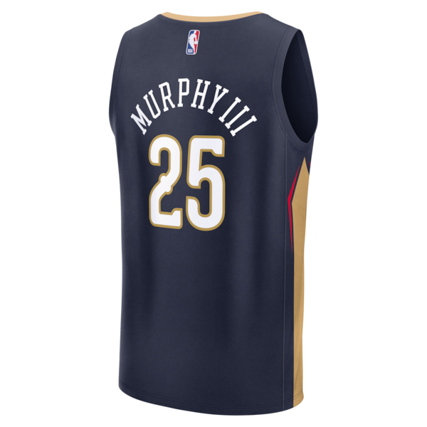 Trey Murphy III New Orleans Pelicans Fast Break Replica Jersey - Navy - Icon Edition - Image 3