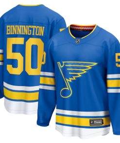 Jordan Binnington St. Louis Blues  Home Breakaway Player Jersey - Blue/White/Royal