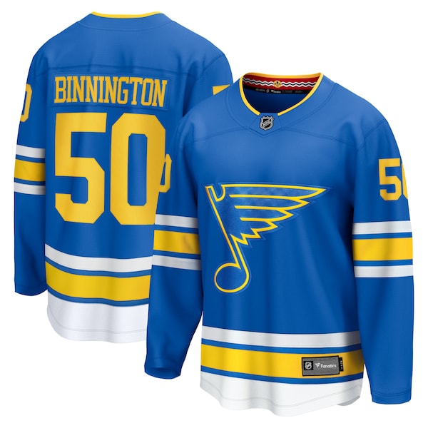 Jordan Binnington St. Louis Blues Home Breakaway Player Jersey - Blue/White/Royal