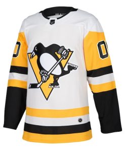 Alternative view of Pittsburgh Penguins adidas Authentic Custom Jersey - White