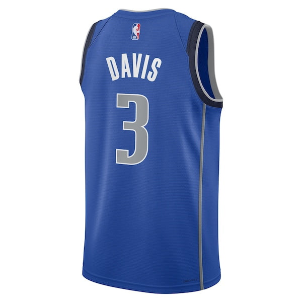 Anthony Davis Dallas Mavericks Nike Youth Swingman Jersey - Icon Edition - Blue - Image 3