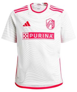 Alternative view of Eduard L?wen St. Louis City SC adidas Youth 2024 The Confluence Kit Replica Player Jersey - White