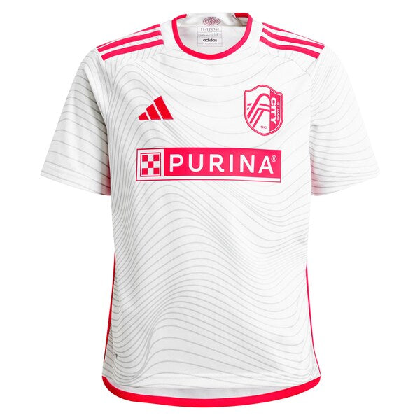 Eduard L?wen St. Louis City SC adidas Youth 2024 The Confluence Kit Replica Player Jersey - White - Image 2