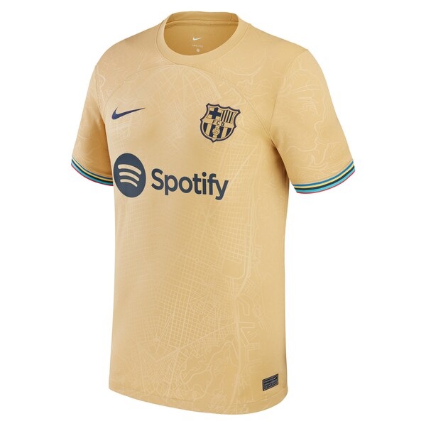 Ansu Fati Barcelona Nike Youth 2022/23 Away Breathe Stadium Replica Player Jersey - Yellow - Image 2