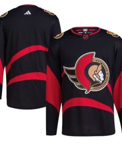 Ottawa Senators adidas Reverse Retro 2.0 Authentic Blank Jersey - Black