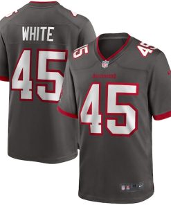 Devin White Tampa Bay Buccaneers Nike Game Jersey - Pewter/Red