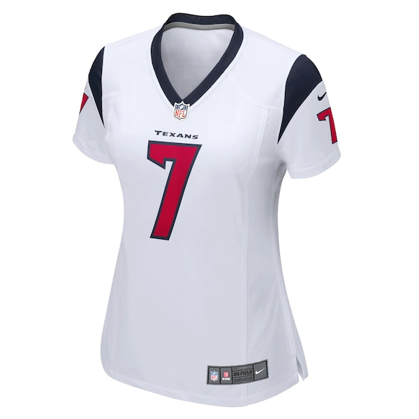C.J. Stroud Houston Texans Nike Women's Game Jersey - White/Navy/Red - Image 4