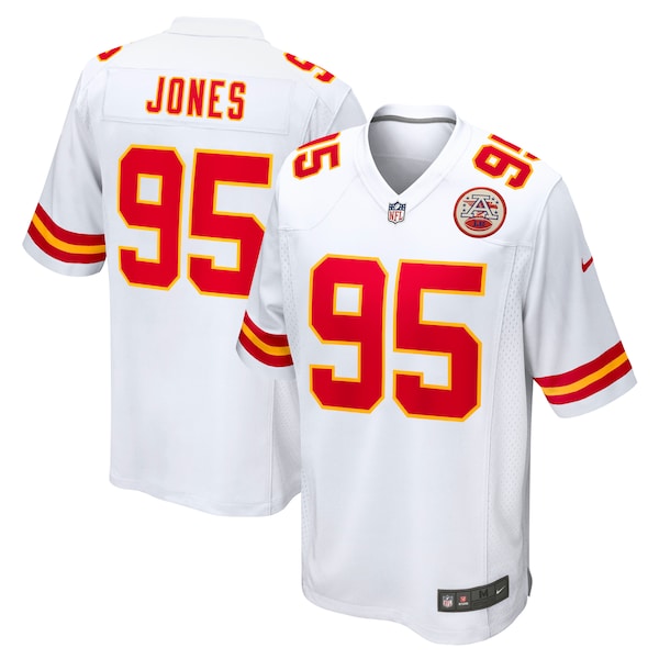 Chris Jones Kansas City Chiefs Nike Game Jersey - White/Red - Image 2