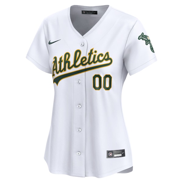 Oakland Athletics Nike Women's Home Limited Custom Jersey - White - Image 2