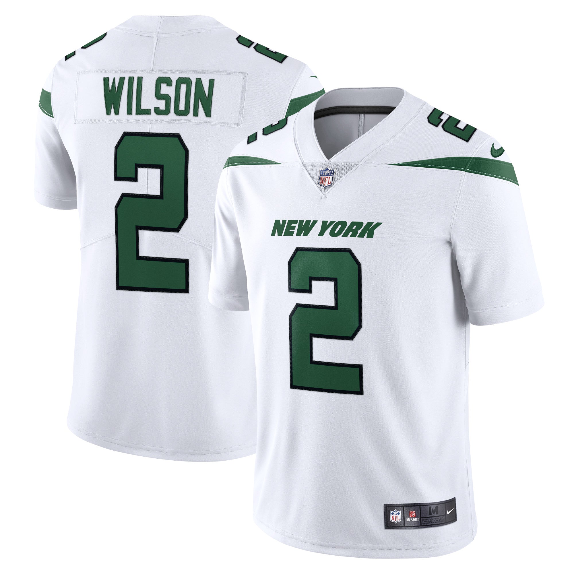 Zach Wilson New York Jets Nike Vapor Limited Jersey - Stealth Black/Green/White - Image 8