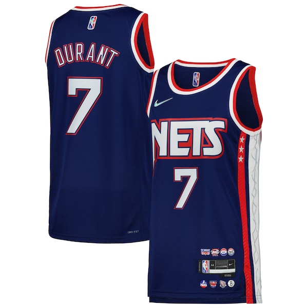 Kevin Durant Brooklyn Nets Nike Swingman Player Jersey - City Edition - Blue/Gray - Image 2