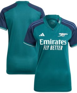 Arsenal adidas Women's 2023/24 Third Replica Jersey - Green