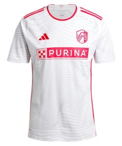 Alternative view of St. Louis City SC adidas 2024 The Confluence Kit Replica Jersey - White
