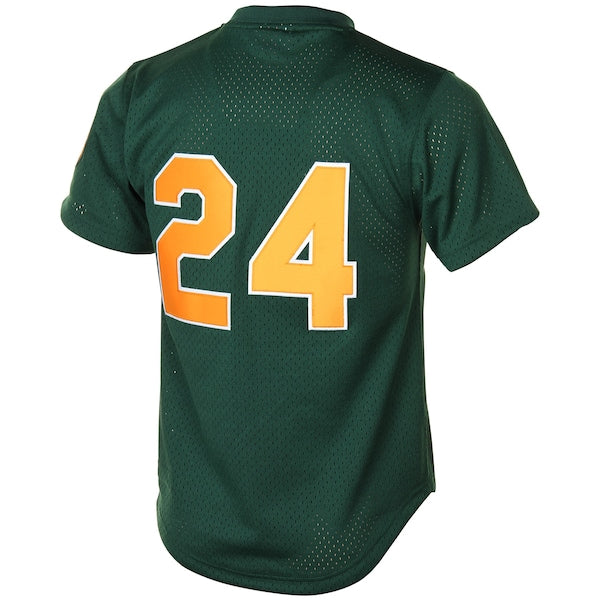 Rickey Henderson Oakland Athletics 1998 Cooperstown Mesh Batting Practice Jersey - Green - Image 3