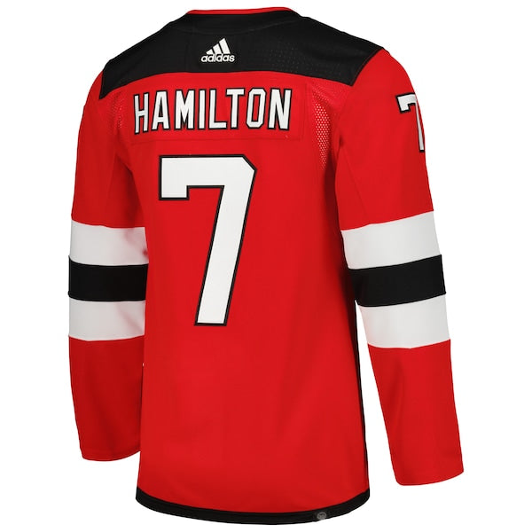 Dougie Hamilton New Jersey Devils adidas Home Primegreen Authentic Player Jersey - Red - Image 3
