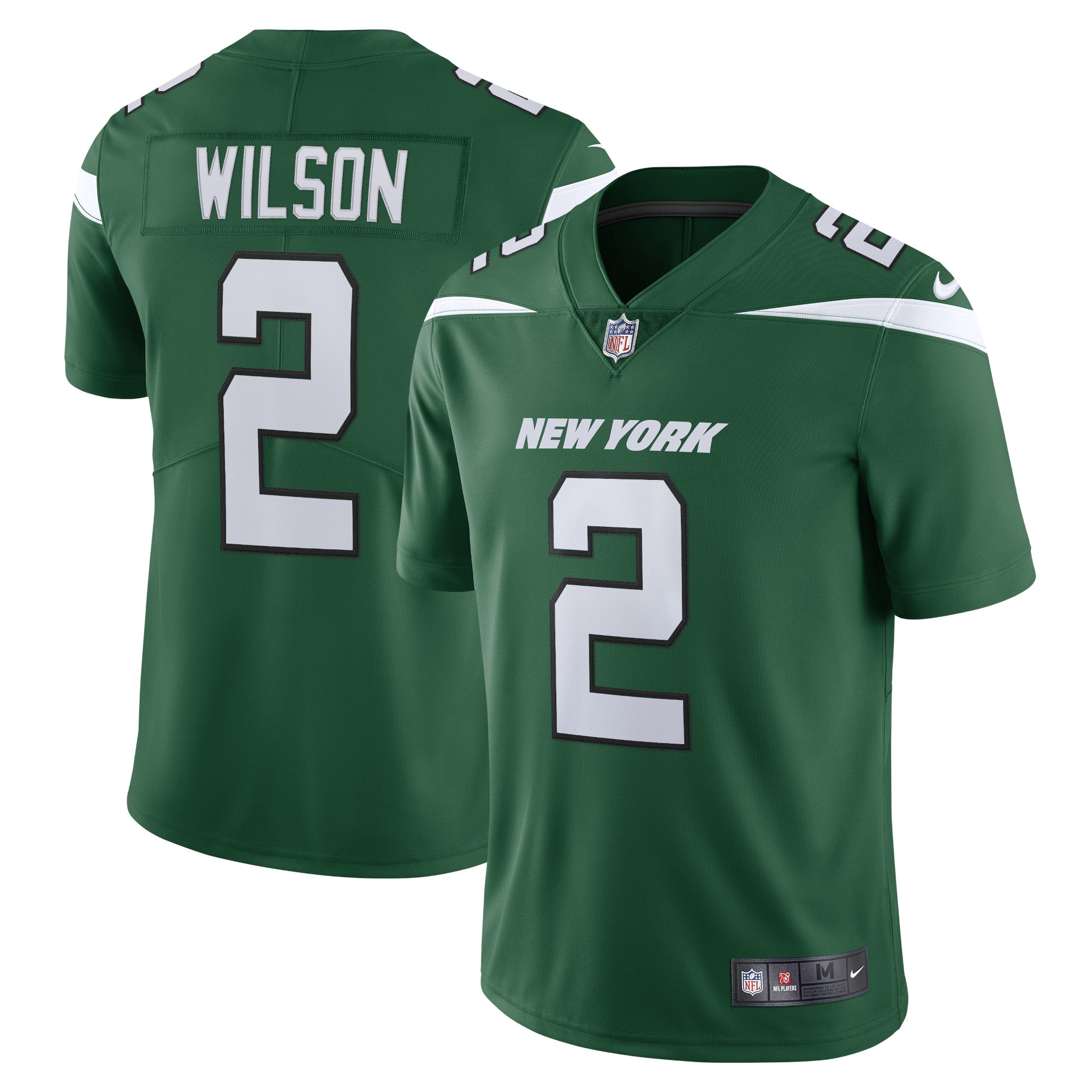 Zach Wilson New York Jets Nike Vapor Limited Jersey - Stealth Black/Green/White - Image 5
