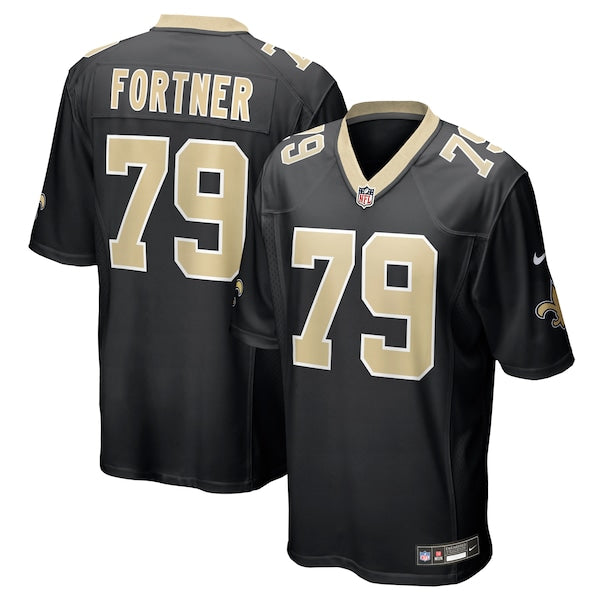 Luke Fortner New Orleans Saints Nike Team Game Jersey - Black