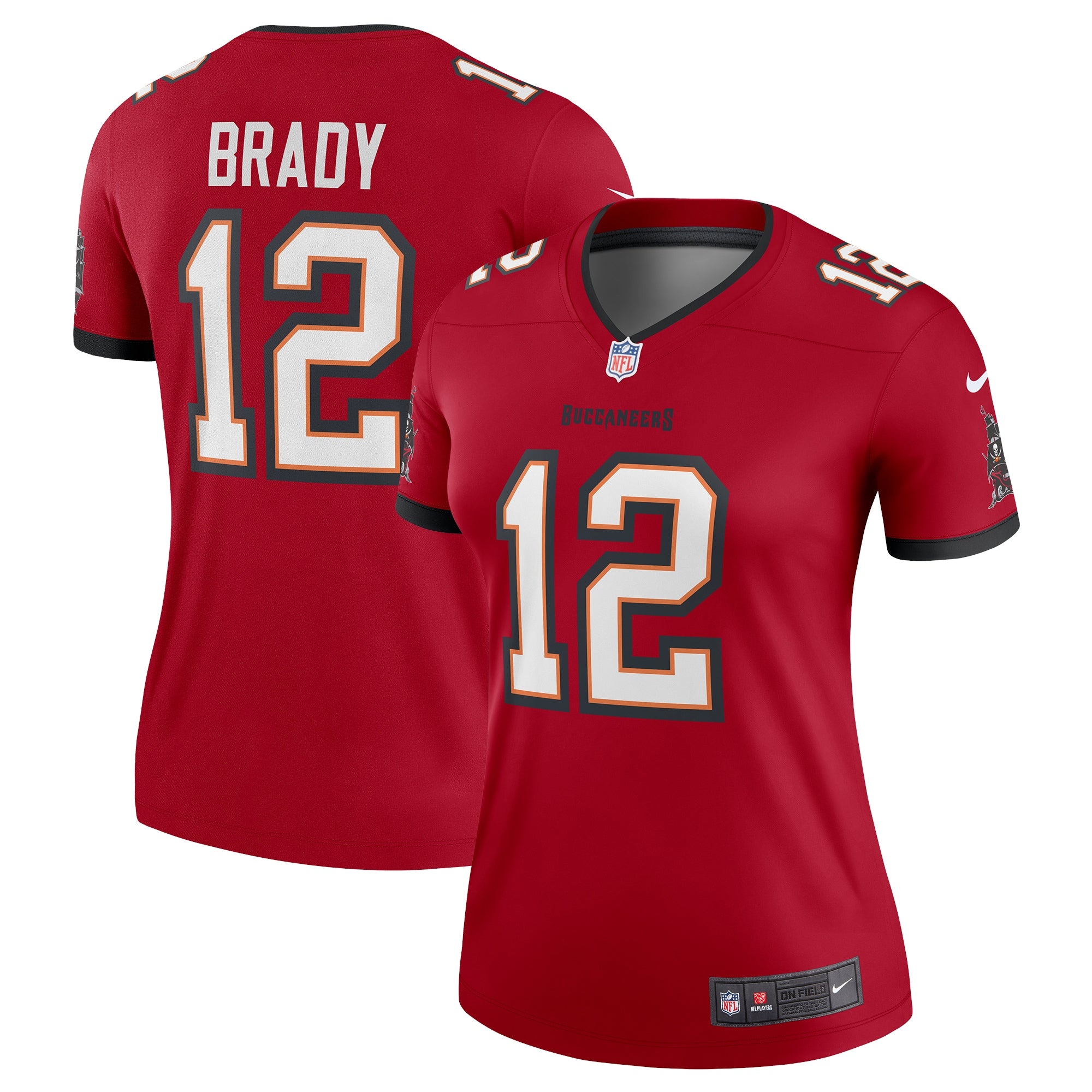 Tom Brady Tampa Bay Buccaneers Nike Women's Alternate Legend Jersey - Pewter/Red - Image 2