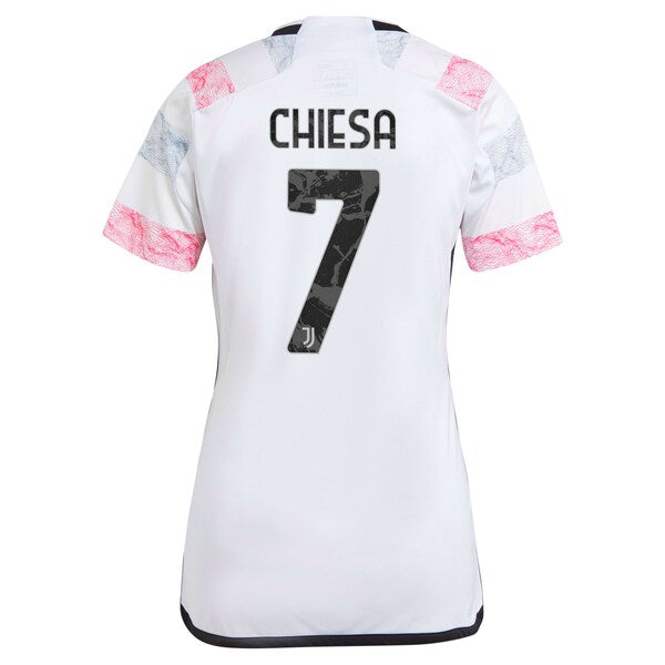 Federico Chiesa Juventus adidas Women's 2023/24 Away Replica Jersey - White - Image 3