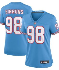 Jeffery Simmons Tennessee Titans Nike Women's Player Jersey - Light Blue