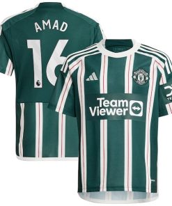 Amad Diallo Manchester United adidas Youth Replica Player Jersey?¨C Green