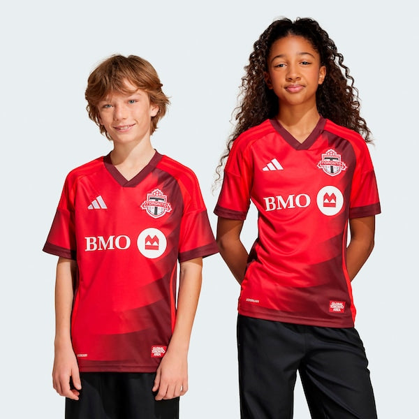 Toronto FC adidas Youth 2025 Club Kit Replica Jersey - Red - Image 6