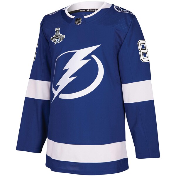 Nikita Kucherov Tampa Bay Lightning adidas 2021 Stanley Cup Champions Authentic Player Jersey - Blue - Image 2
