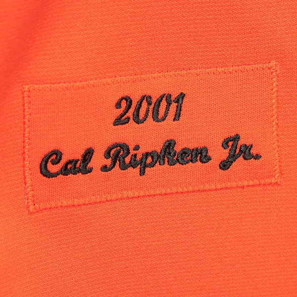 Cal Ripken Jr. Baltimore Orioles 2001 Cooperstown Collection Authentic Throwback Jersey - Orange - Image 5