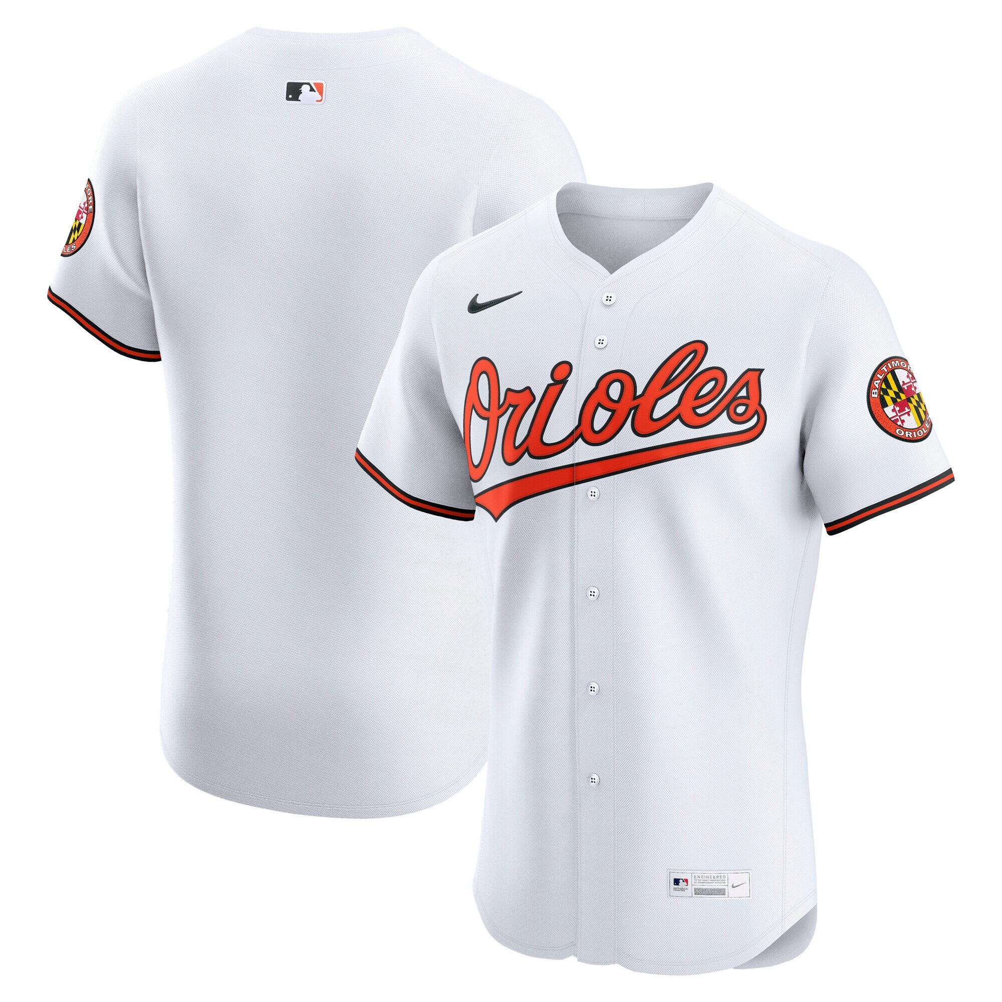 Baltimore Orioles Nike Alternate 2 Elite Jersey - Orange/White/Black - Image 5