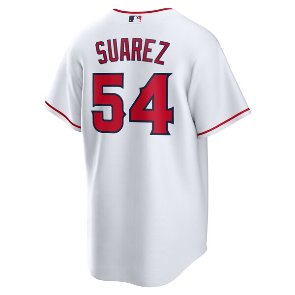 Jos¨¦ Suarez Los Angeles Angels Nike Home Replica Player Jersey - White - Image 3