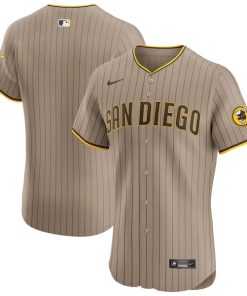 San Diego Padres Nike Alternate Vapor Premier Elite Patch Jersey - Sand