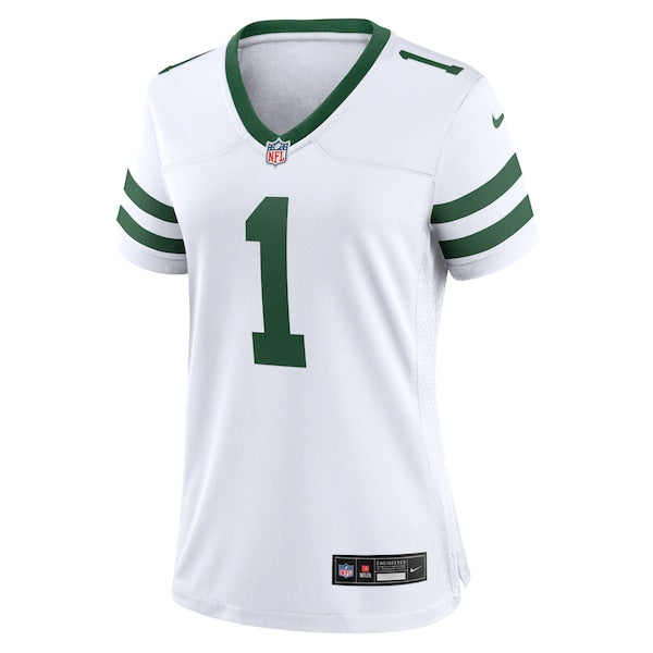 Ahmad Sauce Gardner New York Jets Nike Women's Player Jersey - White/Green - Image 5