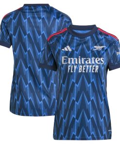 Arsenal adidas Women's 2025/26 Away Replica Jersey - Blue/Red