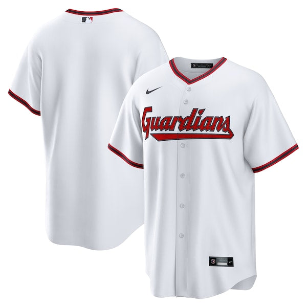 Cleveland Guardians Nike Home Replica Jersey - White/Red - Image 2