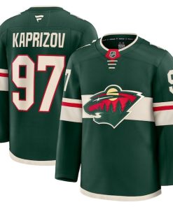 Kirill Kaprizov Minnesota Wild  Home Premium Jersey - Green/White
