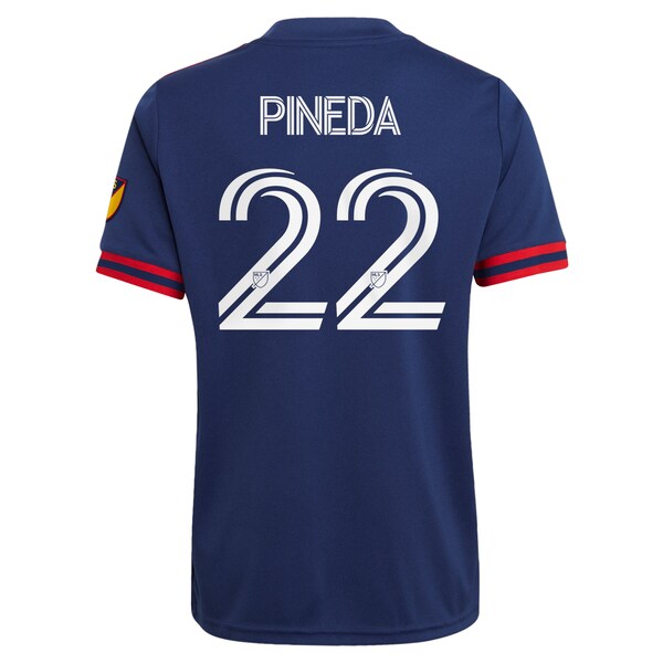 Mauricio Pineda Chicago Fire adidas 2021 Primary Authentic Player Jersey - Navy - Image 3