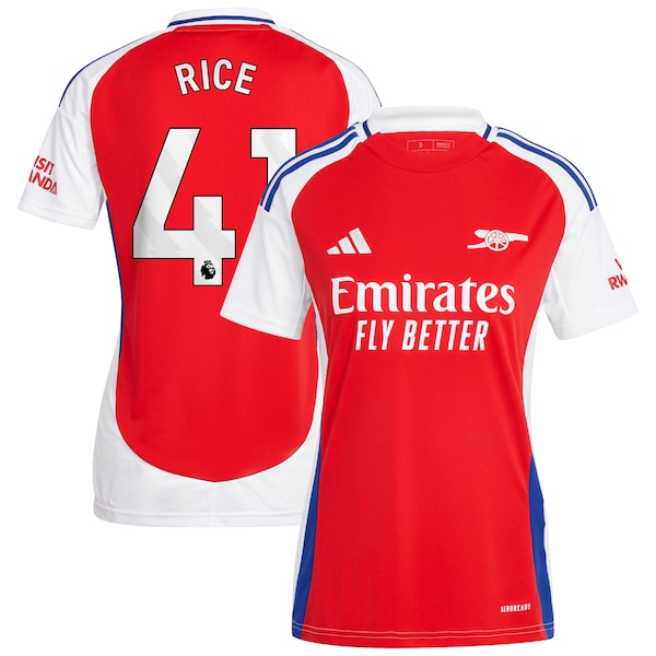 Declan Rice Arsenal adidas Women's 2024/25 Home Replica Player Jersey?ยจC Red