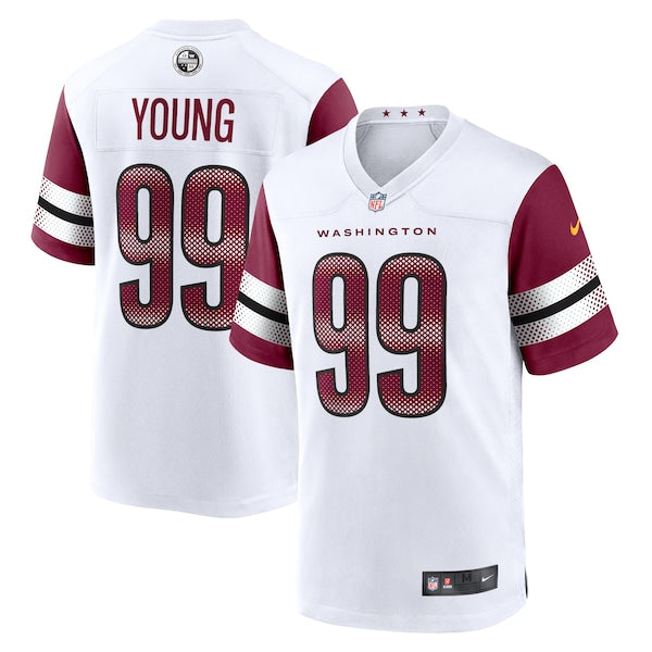 Chase Young Washington Commanders Nike Game Jersey - White/Burgundy - Image 2