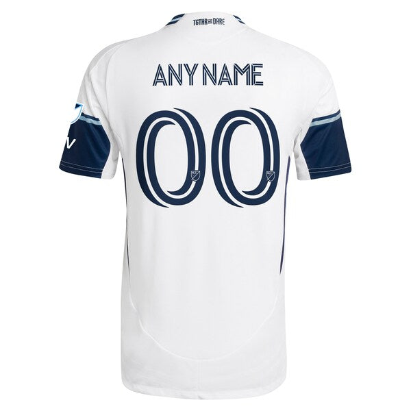 Vancouver Whitecaps FC adidas 2025 The Peak Authentic Custom Jersey - White - Image 3