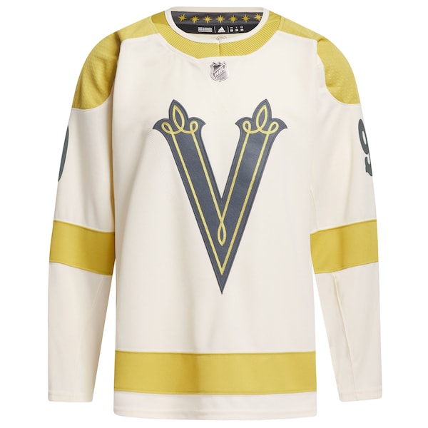 Jack Eichel Vegas Golden Knights adidas 2024 NHL Winter Classic Primegreen Authentic Player Jersey - Cream - Image 2