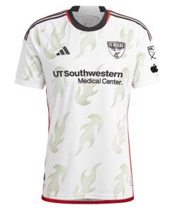 Alternative view of Sebastian Lletget FC Dallas adidas 2024 Burn Baby Burn Authentic Player Jersey?¨C White