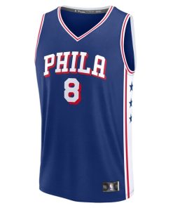 Alternative view of Paul George Philadelphia 76ers  Fast Break Replica Player Jersey - Icon Edition - Royal