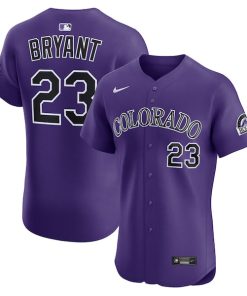 Kris Bryant Colorado Rockies Nike Alternate Elite Player Jersey - Purple/White